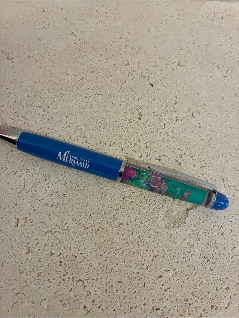 The Little Mermaid Ballpoint Pen Ariel with water feature Princess collectible